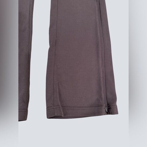 EUC Lululemon Brushed Softstreme Ribbed Zip Flared Pant 32.5" - Picture 5 of 14